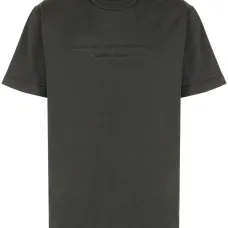 Футболка с круглым вырезом и вышитым логотипом