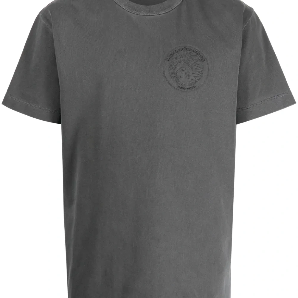 Футболка с круглым вырезом и узором