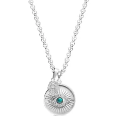 Колье Evil Eye Hamsa Hand с подвеской