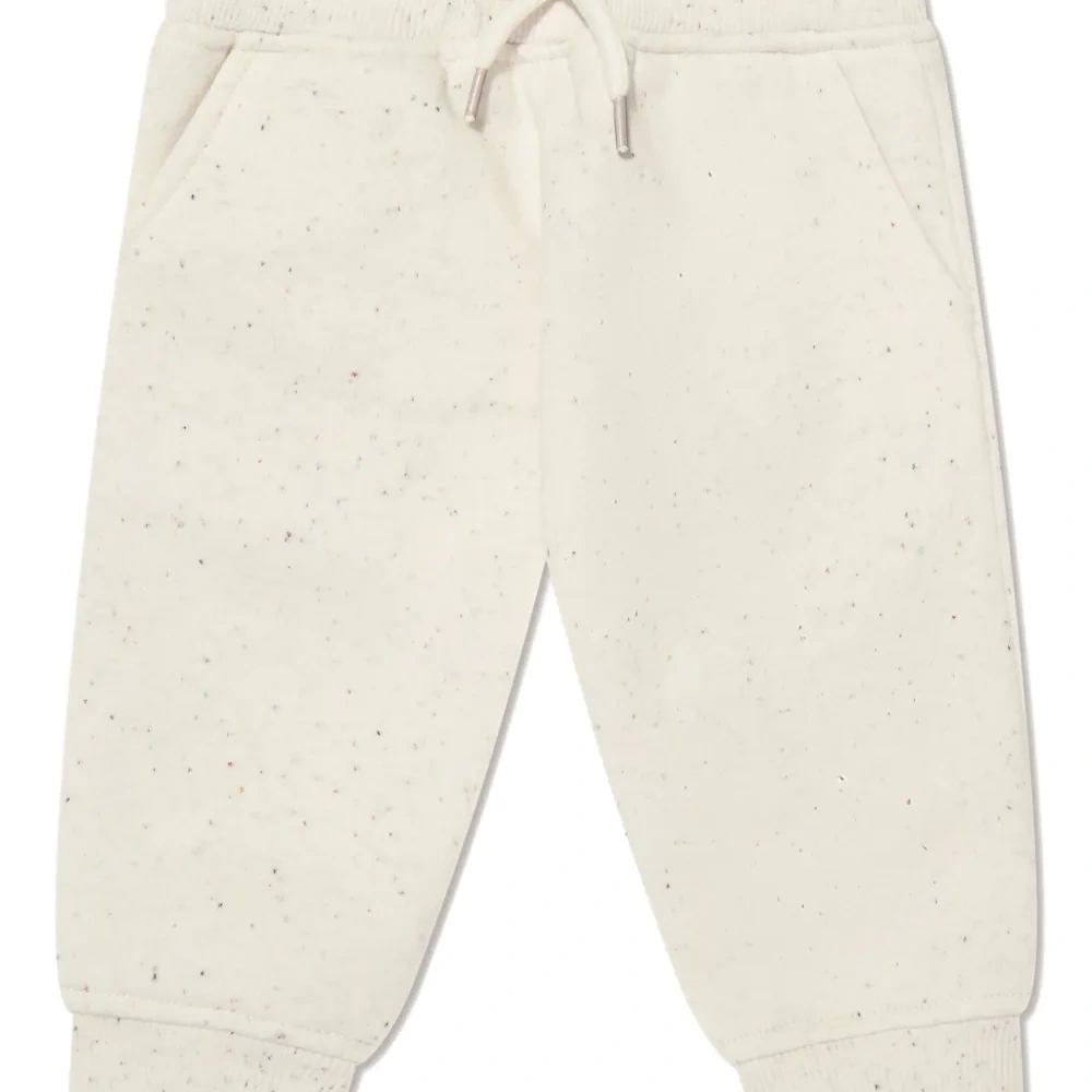 Меланжевые спортивные шорты с логотипом