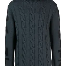 джемпер с жаккардовым логотипом