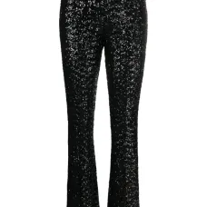 Широкие брюки с пайетками