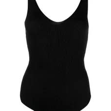 Боди в рубчик с блестками