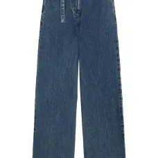 Джинсы широкого кроя с поясом