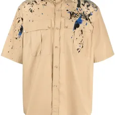 Рубашка с короткими рукавами и принтом