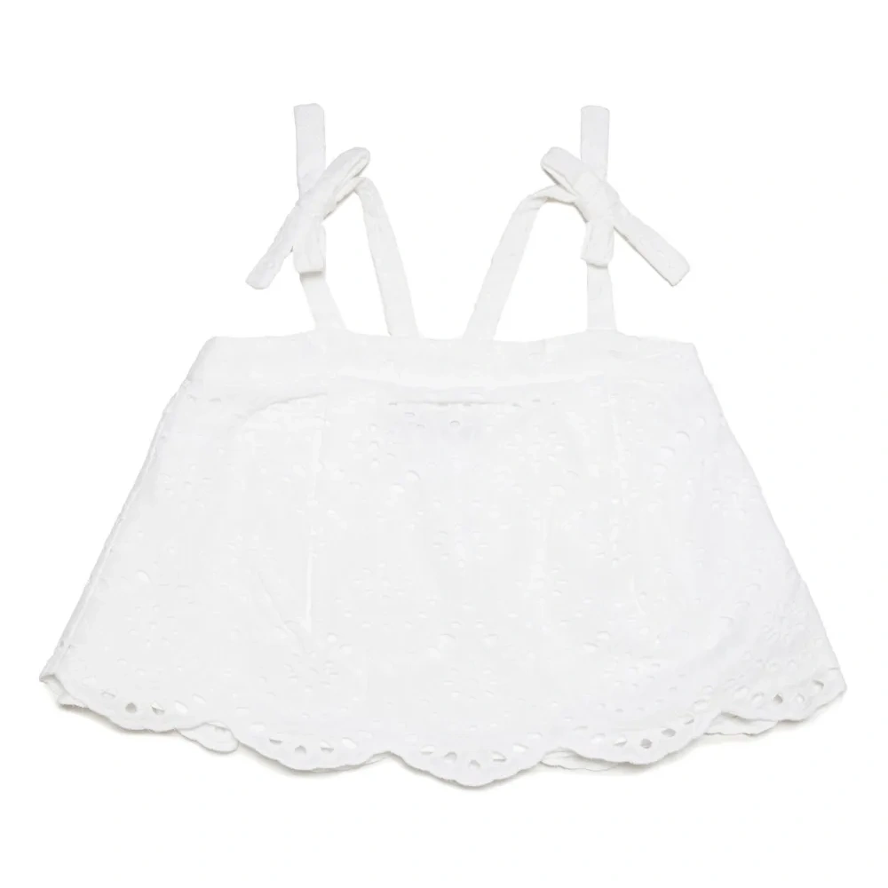 Топ с цветочным кружевом