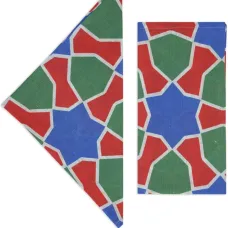 Набор из четырех льняных салфеток Tiles