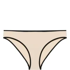 Плавки бикини с отделкой в полоску