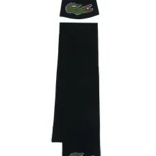 Комплект из шапки бини и шарфа с логотипом