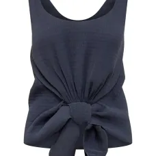 Плиссированный топ с узлом