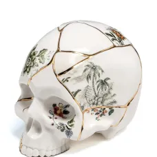 Фарфоровый череп Kintsugi из коллаборации с Marcantonio Raimondi Malerba