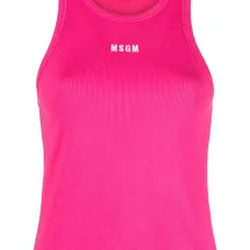 Топ в рубчик с вышитым логотипом Топ в рубчик с вышитым логотипом