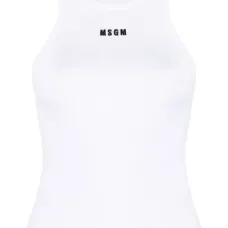 Топ в рубчик с вышитым логотипом Топ в рубчик с вышитым логотипом