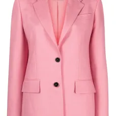 Однобортный блейзер с заостренными лацканами Однобортный блейзер с заостренными лацканами