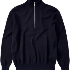 джемпер в рубчик с воротником на молнии