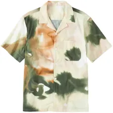 Рубашка с короткими рукавами и абстрактным узором