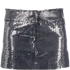 Юбка мини с пайетками