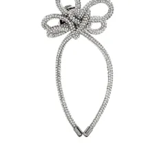 Серьга-клипон с кристаллами