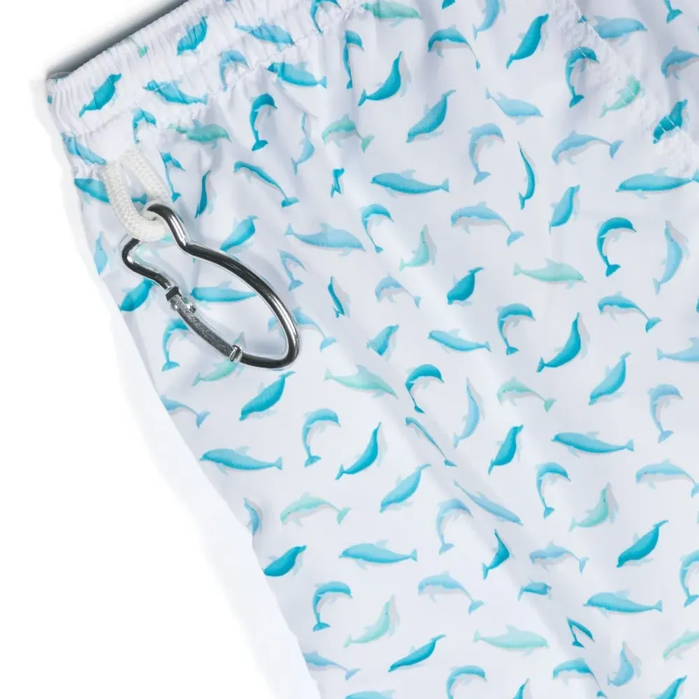 Плавки-шорты с кулиской и графичным принтом Плавки-шорты с кулиской и графичным принтом