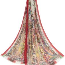 Шелковый платок с принтом пейсли