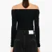 Боди с открытыми плечами и длинными рукавами Боди с открытыми плечами и длинными рукавами