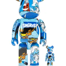 Фигурки Be@rbrick The Astrosmurf 100% + 400% из коллаборации с The Smurfs