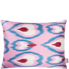 Шелковая подушка с графичным принтом