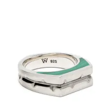 Серебряное кольцо Thorn Addiction с малахитом