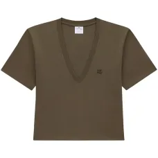 Укороченная футболка с логотипом