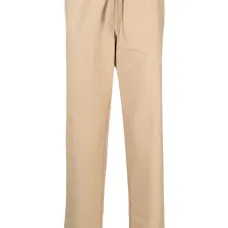 Прямые брюки с вышитым логотипом