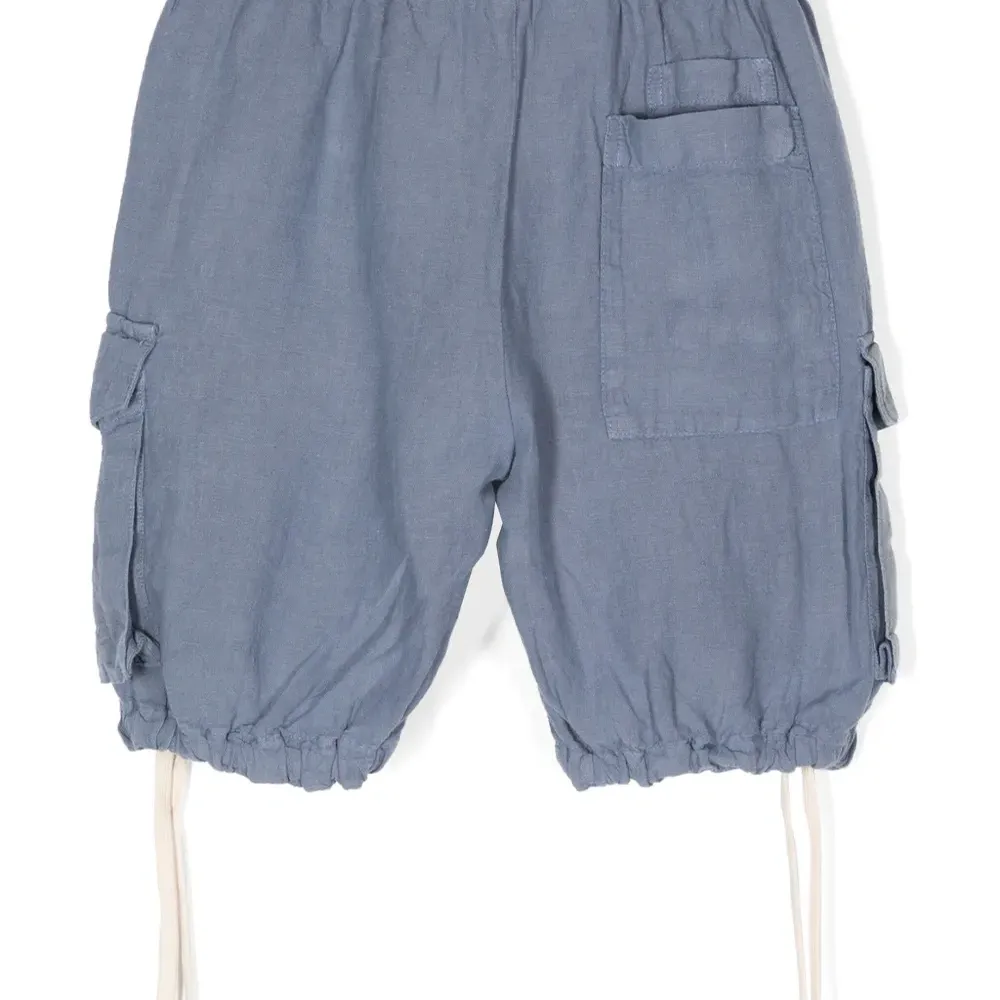 Льняные зауженные брюки