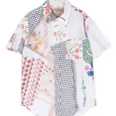 Рубашка с принтом пэчворк