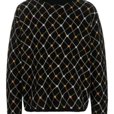 Жаккардовый джемпер с высоким воротником Жаккардовый джемпер с высоким воротником