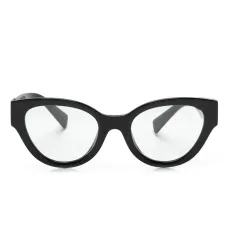 Очки в круглой оправе с логотипом