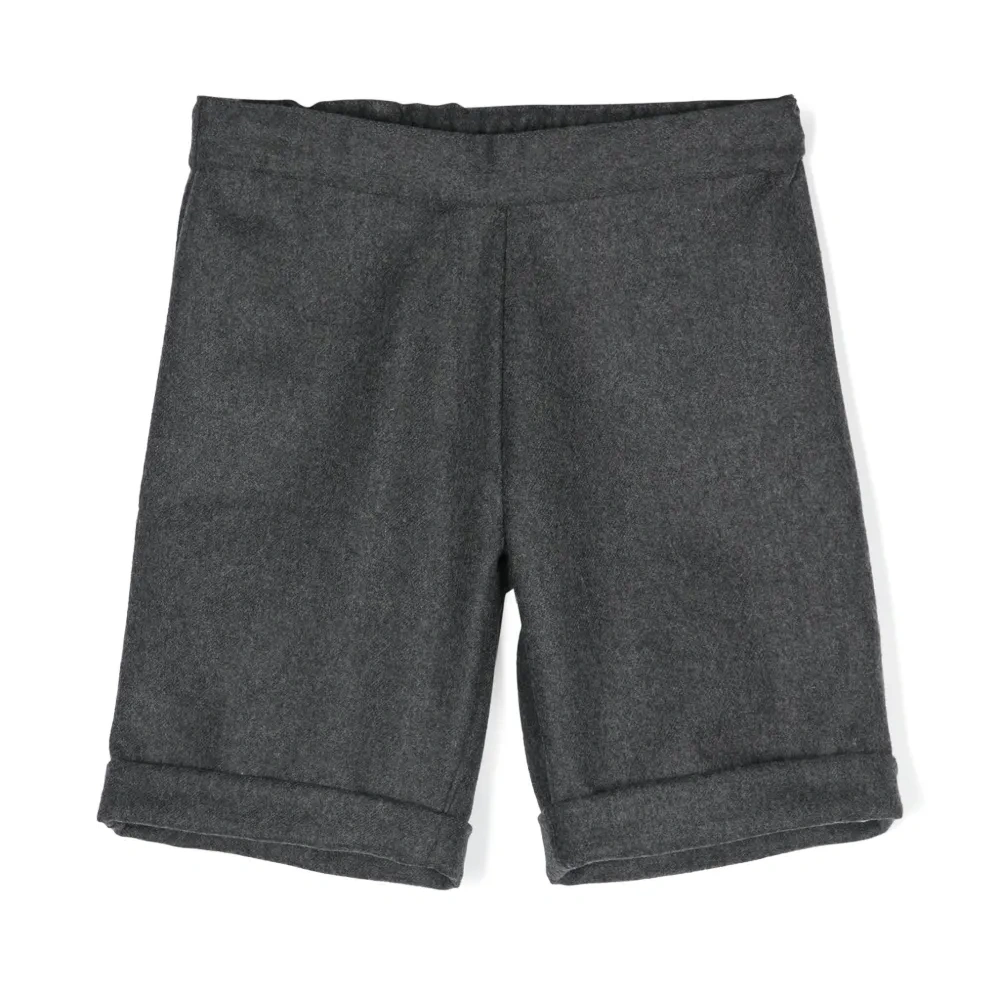 Шорты с меланжевым эффектом