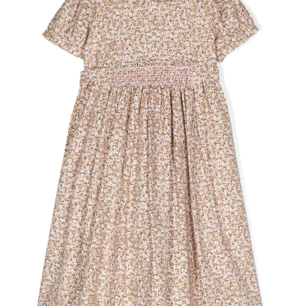 Жаккардовое платье с поясом