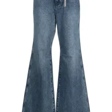 Расклешенные джинсы с поясом Расклешенные джинсы с поясом