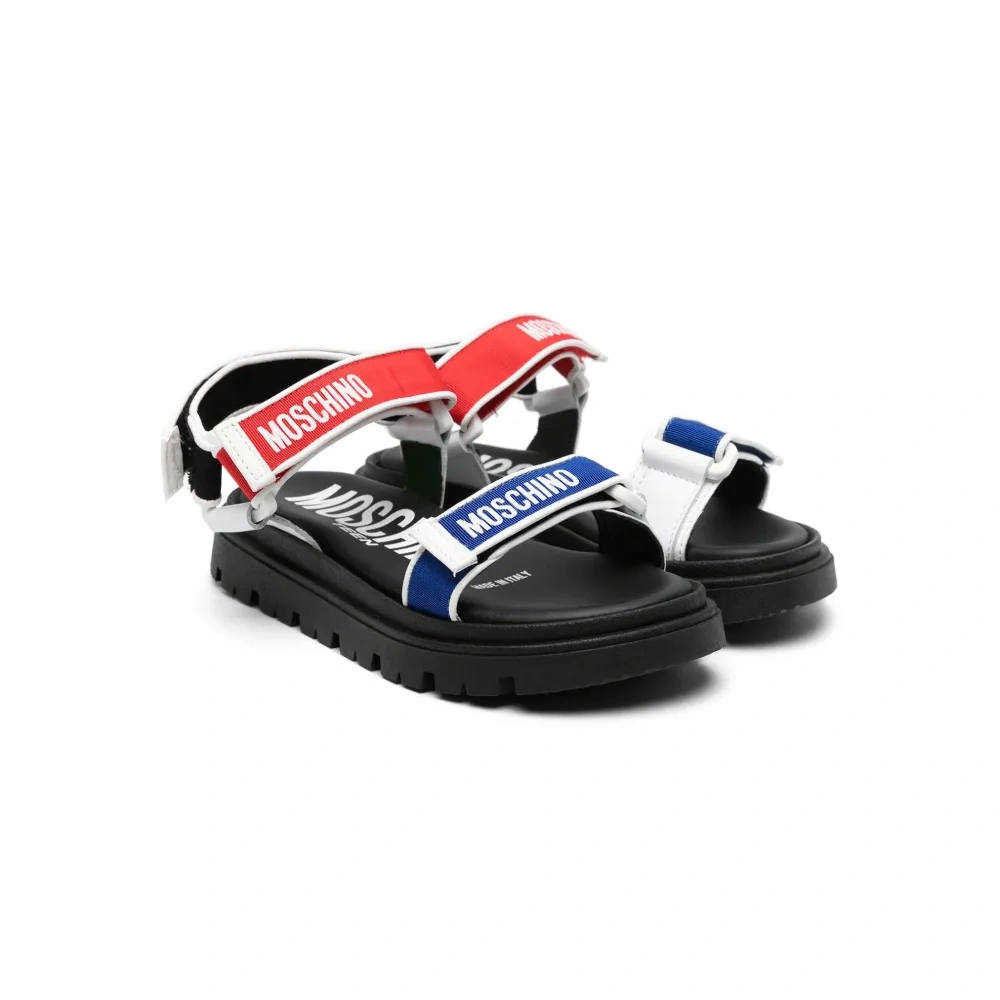 сандалии на липучках с логотипом