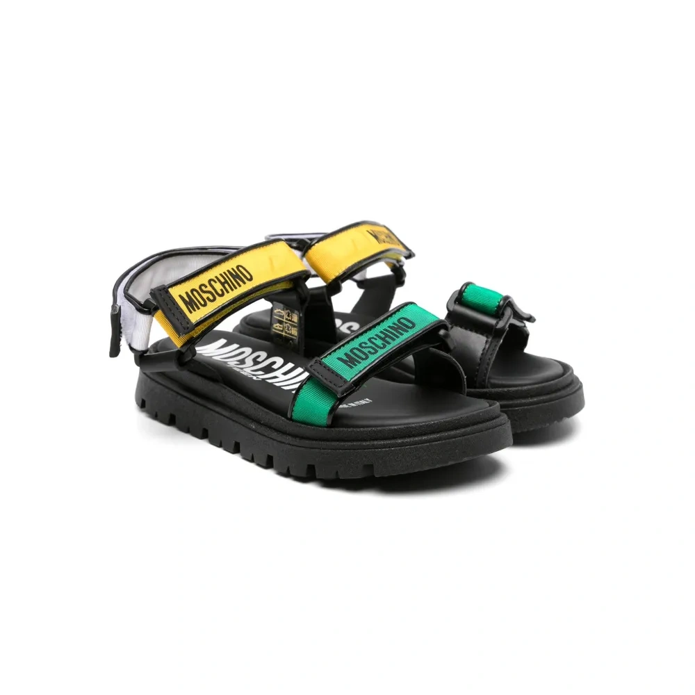 Сандалии на липучках с логотипом