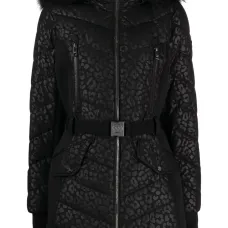 Пуховик с леопардовым принтом Пуховик с леопардовым принтом