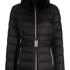 Стеганая куртка с искусственным мехом