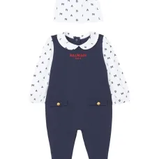 Комплект из шапки бини и пижамы с принтом Letters