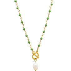 Колье с жемчужной подвеской