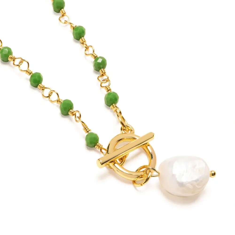 Колье с жемчужной подвеской