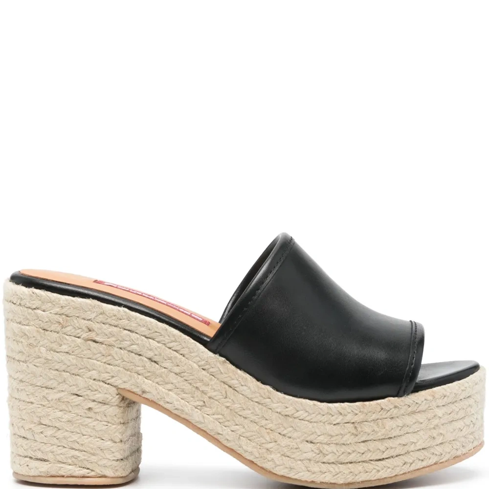 Кожаные эспадрильи