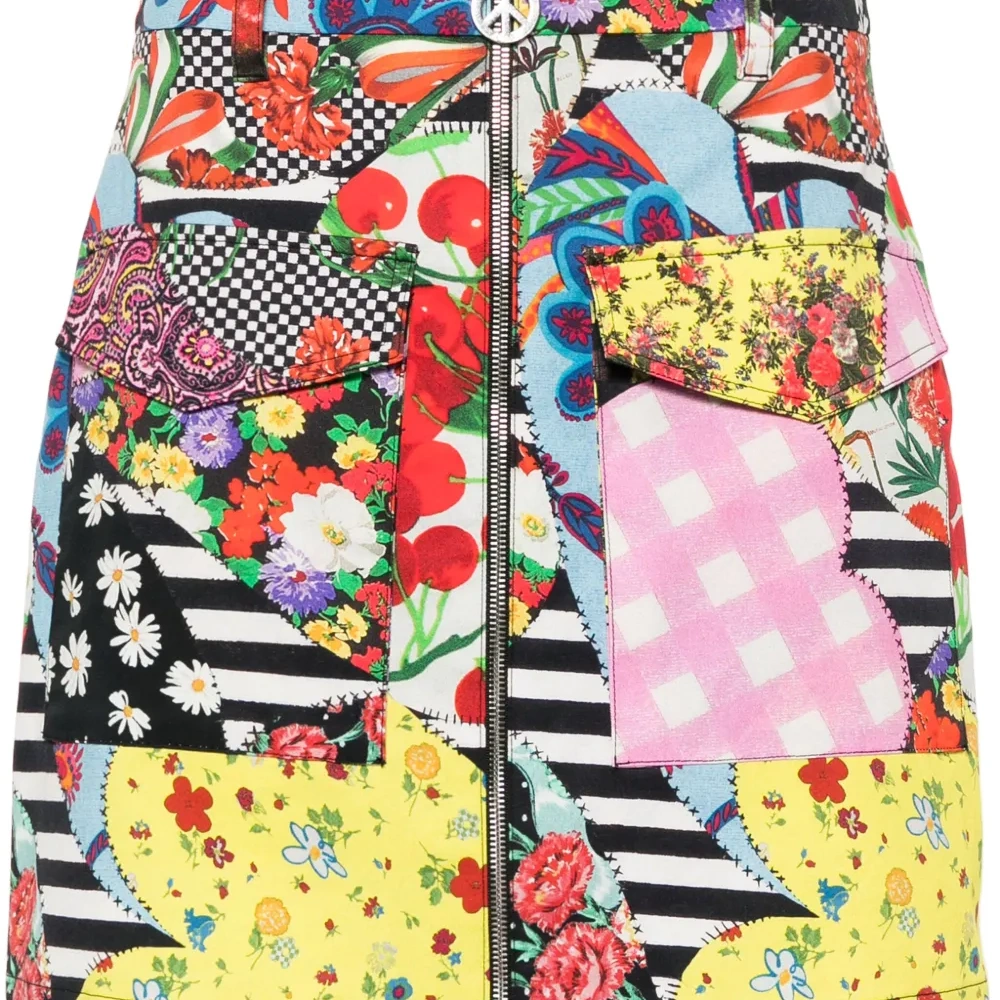 Мини-юбка с графичным принтом