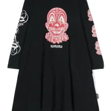 Платье с принтом Clown