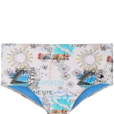 Плавки-шорты с графичным принтом