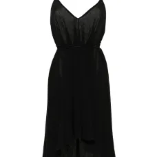 Платье асимметричного кроя с вырезом халтер