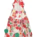 Платье миди Candy Cane с цветочным принтом